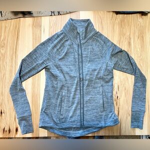 Lou & Grey- loft. Athletic zip up - xs Grey heathered